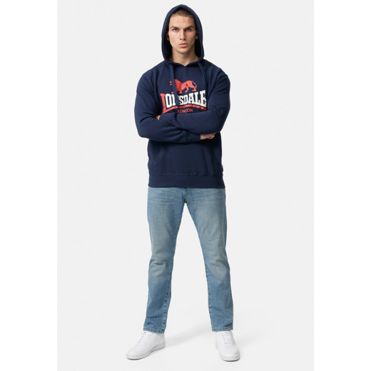 Picture of HOODED MENS SWEATSHIRT LONSDALE THURNING NAVY 2
